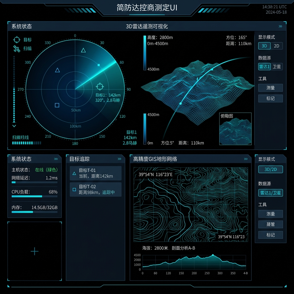 雷达与3D GIS高精度分析系统